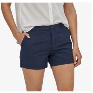 Patagonia Womens Quandry Nena Hiking Shorts Plus Size 16 Navy Blue 5"